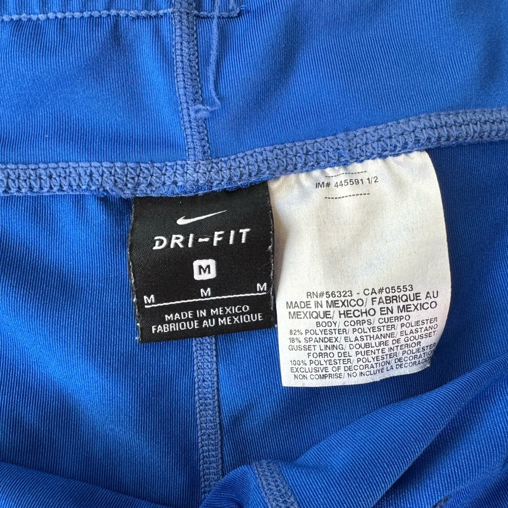 Nike Blue Spandex Shorts - Picture 2 of 4